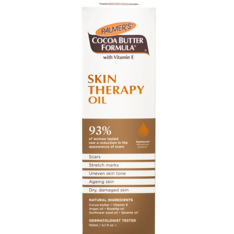 Palmers Cocoa Butter Skin Therapy Oil 150ml front image on Livehealthy HK imported from Australia