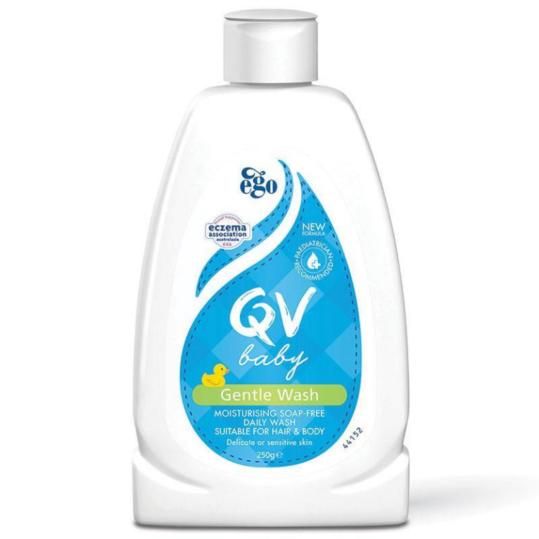 QV Baby Gentle Wash 250G front image on Livehealthy HK imported from Australia