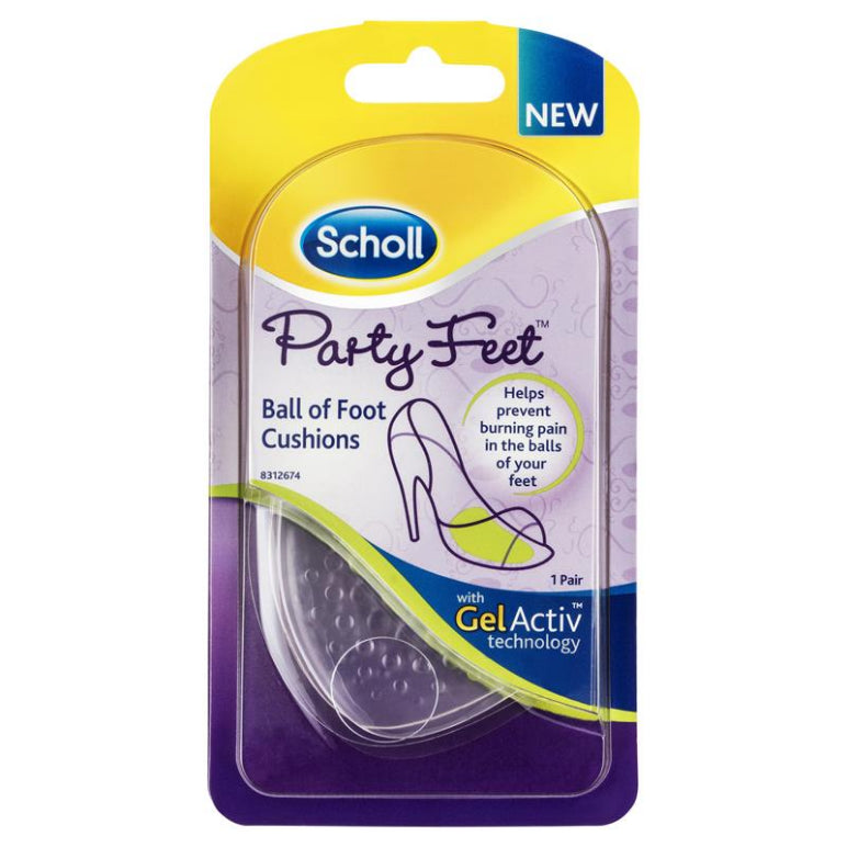 Scholl Party Feet Gel Cushions front image on Livehealthy HK imported from Australia