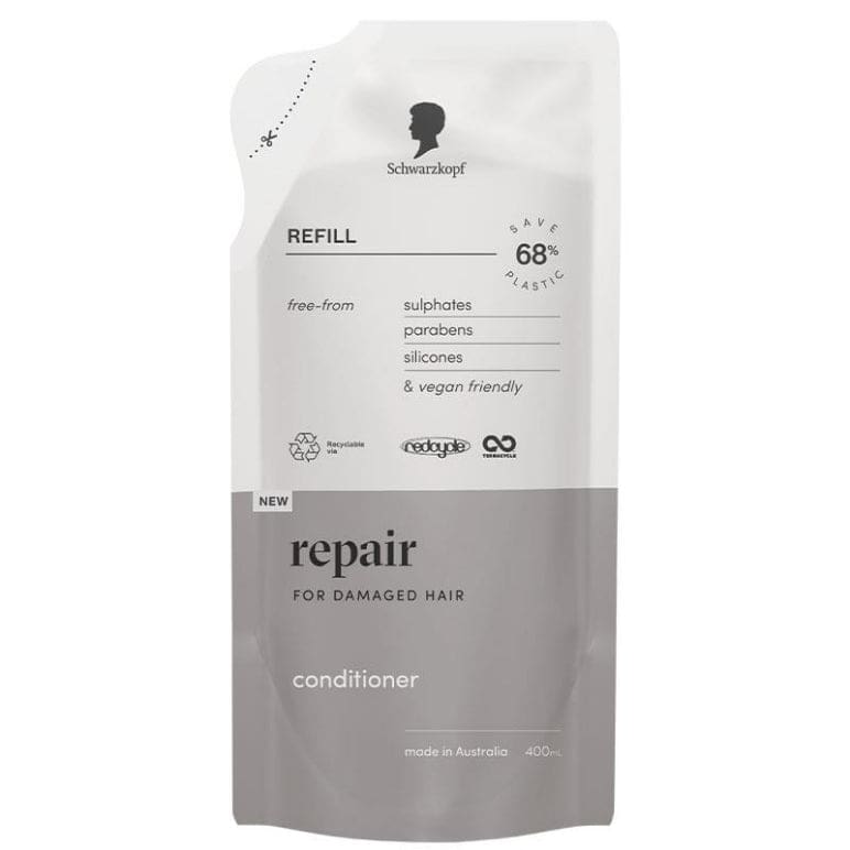 Schwarzkopf Sustainable Repair Conditioner Refill 400ml front image on Livehealthy HK imported from Australia