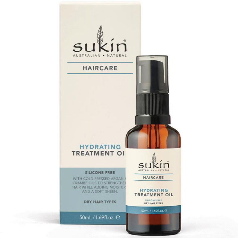 Sukin Hydrating Treatment Oil 50ml front image on Livehealthy HK imported from Australia