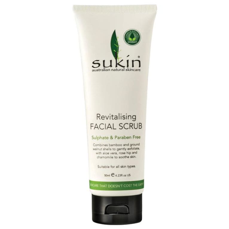 Sukin Signature Revitalising Facial Scrub 50ml front image on Livehealthy HK imported from Australia