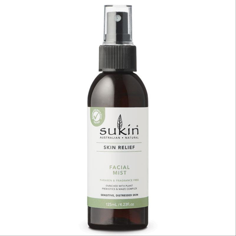 Sukin Skin Relief Facial Mist 125ml front image on Livehealthy HK imported from Australia