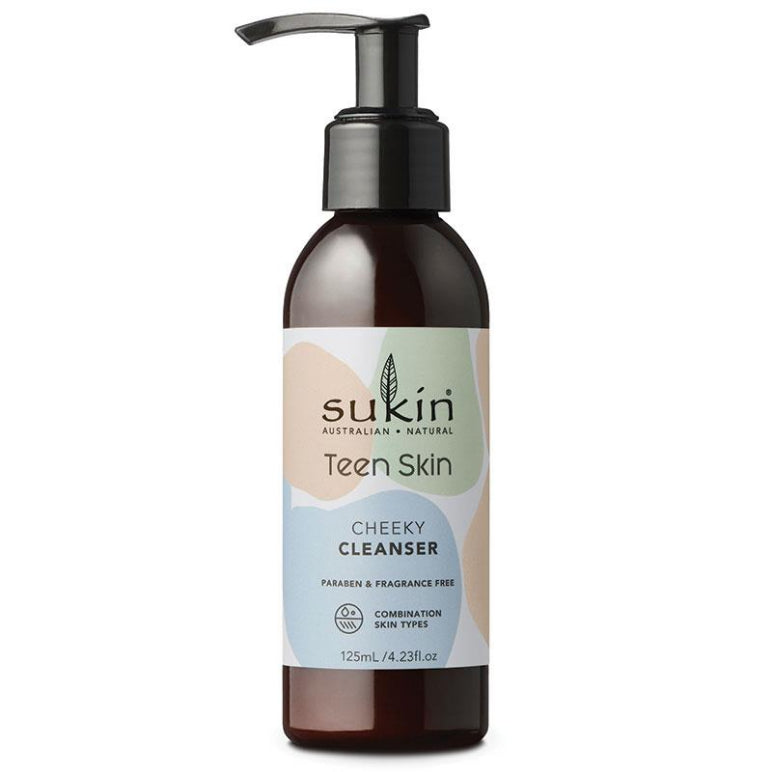Sukin Teen Skin Cheeky Cleanser 125ml Pump front image on Livehealthy HK imported from Australia