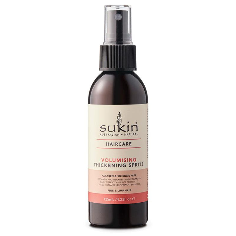 Sukin Volumising Thickening Spritz 125ml front image on Livehealthy HK imported from Australia