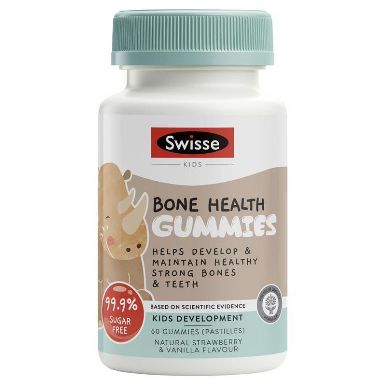Swisse Kids Bone Health 60 Gummies front image on Livehealthy HK imported from Australia