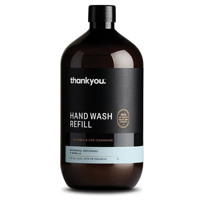 Thankyou Botanical Patchouli & Vanilla Hand Wash Refill 1L front image on Livehealthy HK imported from Australia