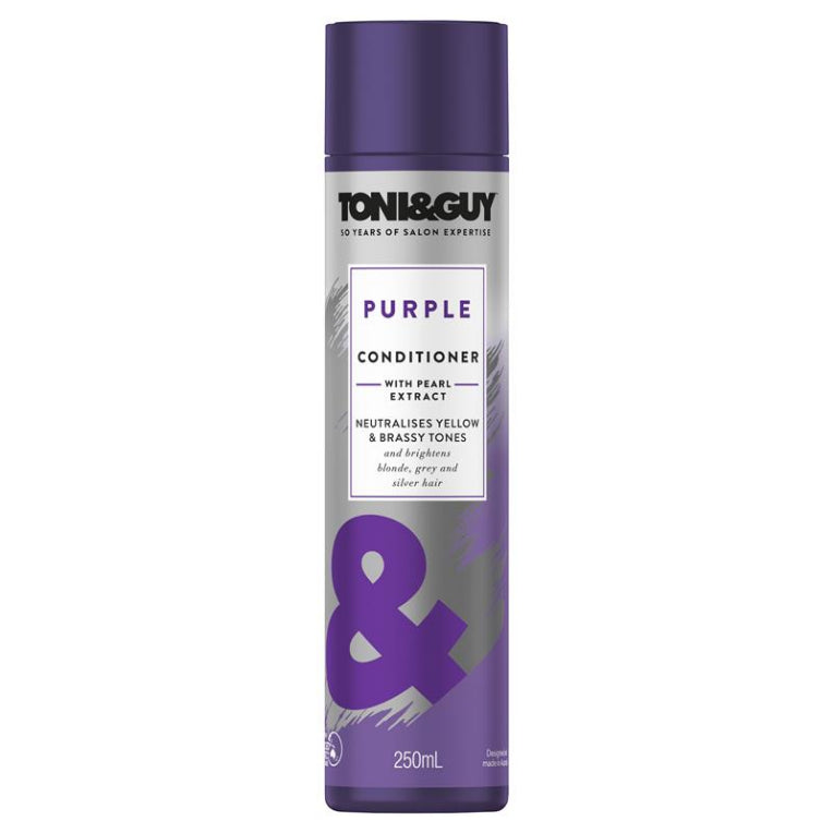 Toni & Guy Purple Conditioner 250ml front image on Livehealthy HK imported from Australia