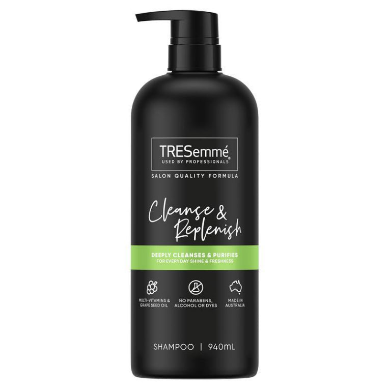 Tresemme Shampoo Cleanse Replenish 940ml front image on Livehealthy HK imported from Australia