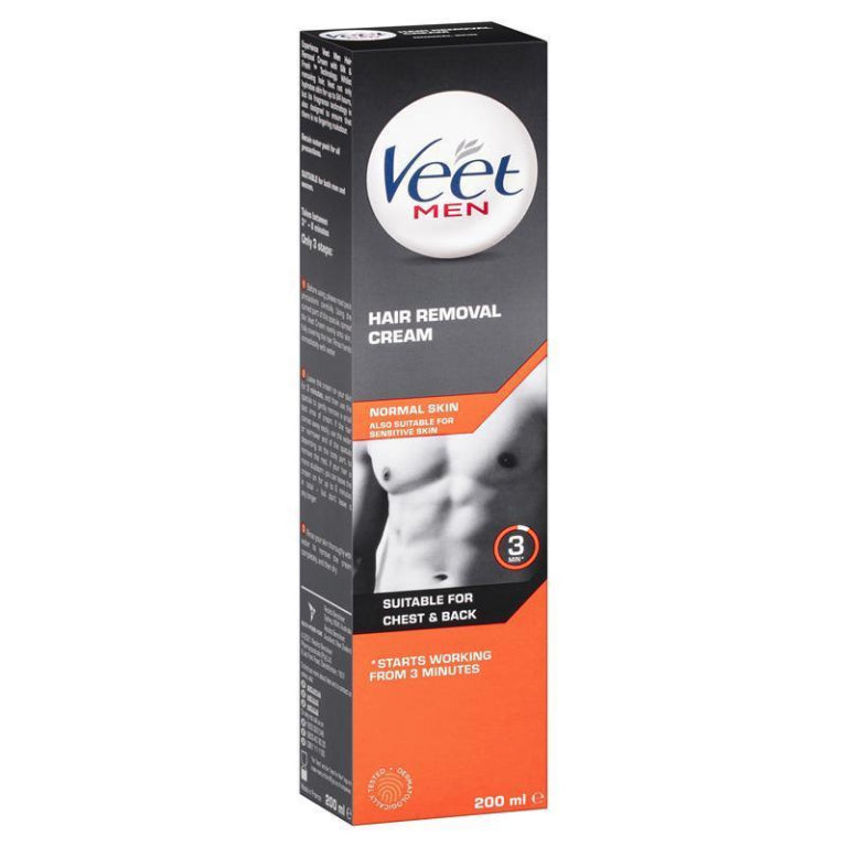 Veet For Men Hair Removal Cream Normal Skin 200ml front image on Livehealthy HK imported from Australia
