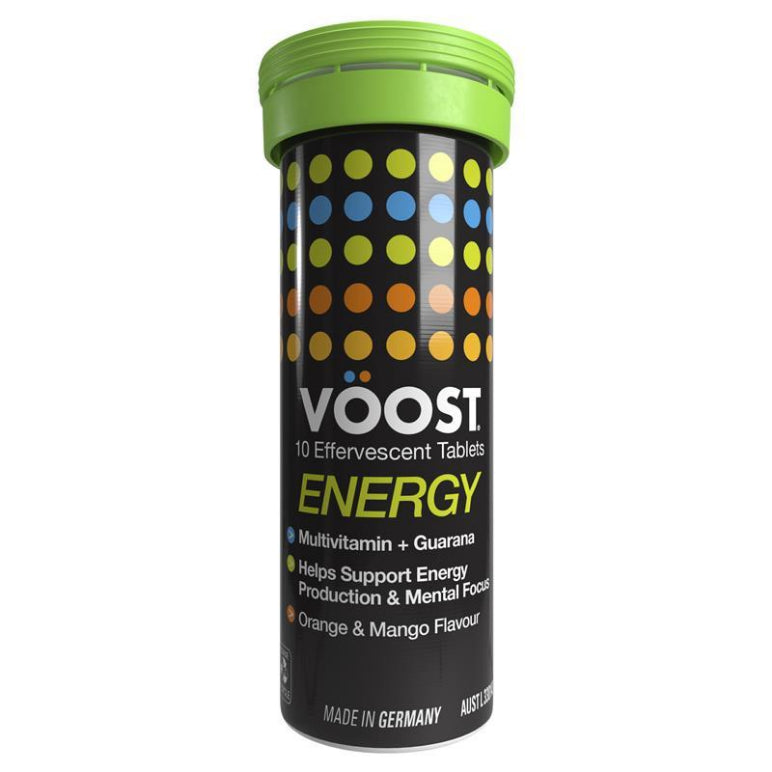 VOOST Energy Effervescent 10 Tablets front image on Livehealthy HK imported from Australia