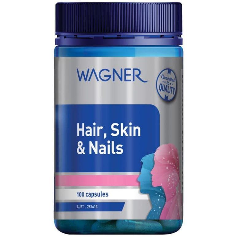 Wagner Hair Skin & Nails 100 Capsules front image on Livehealthy HK imported from Australia
