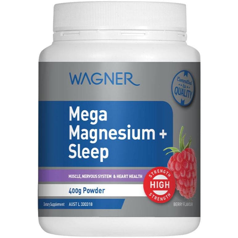 Wagner Mega Magnesium + Sleep Berry 400g front image on Livehealthy HK imported from Australia
