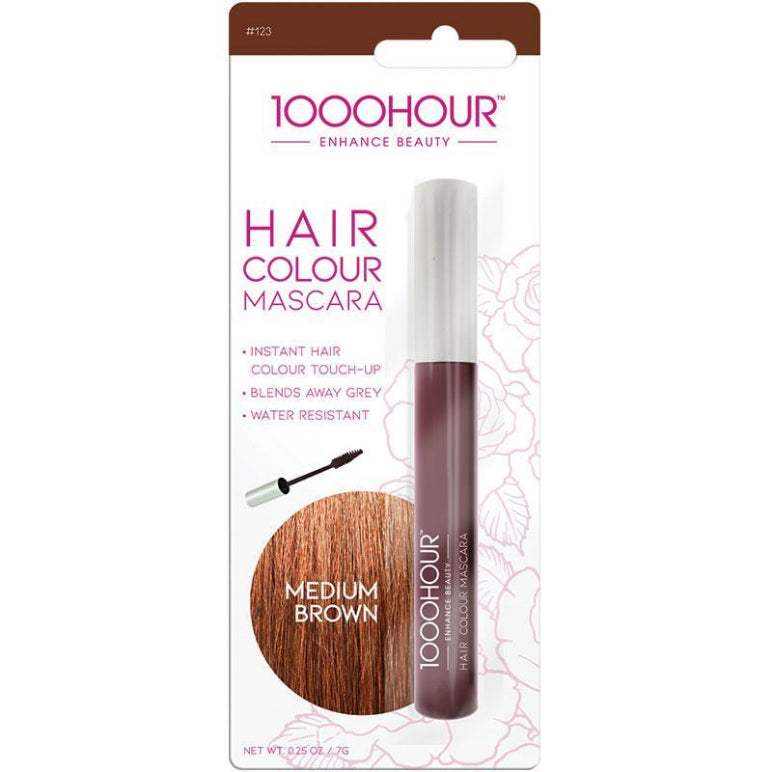 1000 Hour Hair Colour Mascara Medium Brown front image on Livehealthy HK imported from Australia