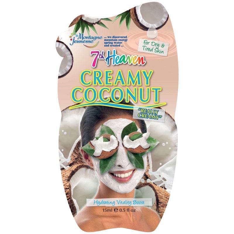 7th Heaven Creamy Coconut Mask 15ml front image on Livehealthy HK imported from Australia