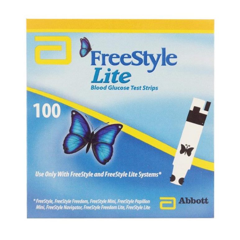 Abbott Freestyle Lite 100 Blood Glucose Strips front image on Livehealthy HK imported from Australia