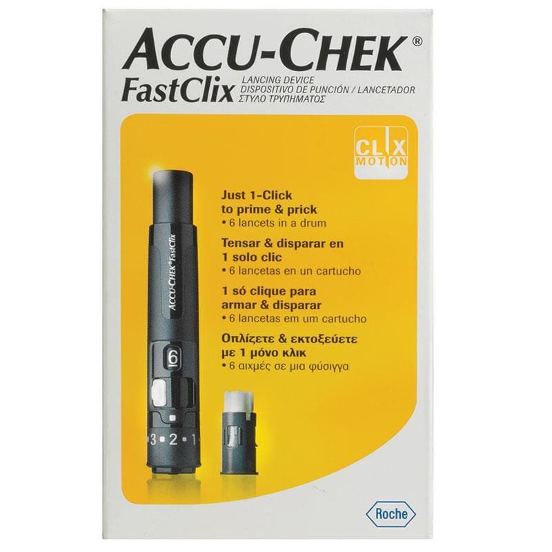 Accu Chek Fastclix Device front image on Livehealthy HK imported from Australia