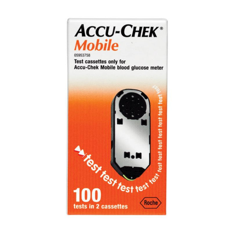 Accu-Chek Mobile Test Cassette 100 front image on Livehealthy HK imported from Australia