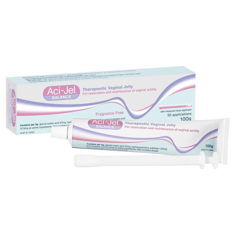 Aci-Jel Vaginal Jelly 100g front image on Livehealthy HK imported from Australia