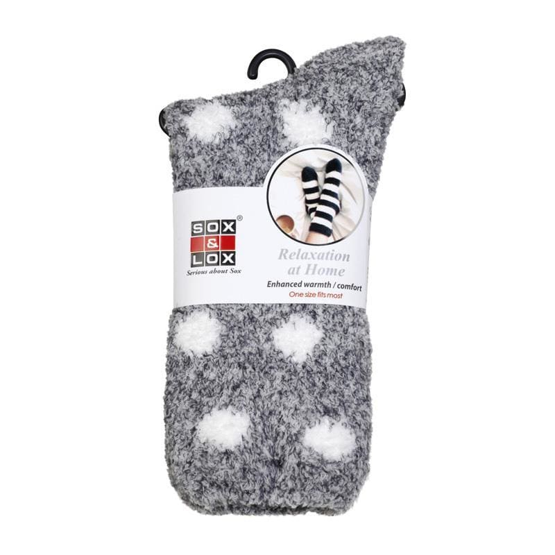 Adults Bed Socks Twinkle Dots Black and White front image on Livehealthy HK imported from Australia