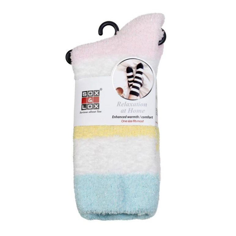 Adults Bed Socks Twinkle Stripe Pink front image on Livehealthy HK imported from Australia