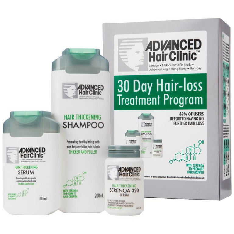 Advanced Hair Clinic 30 Day Hair Loss Treatment Kit front image on Livehealthy HK imported from Australia