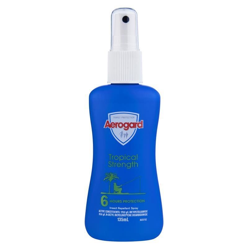 Aerogard Tropical Strength Insect Repellant 135ml Pump front image on Livehealthy HK imported from Australia