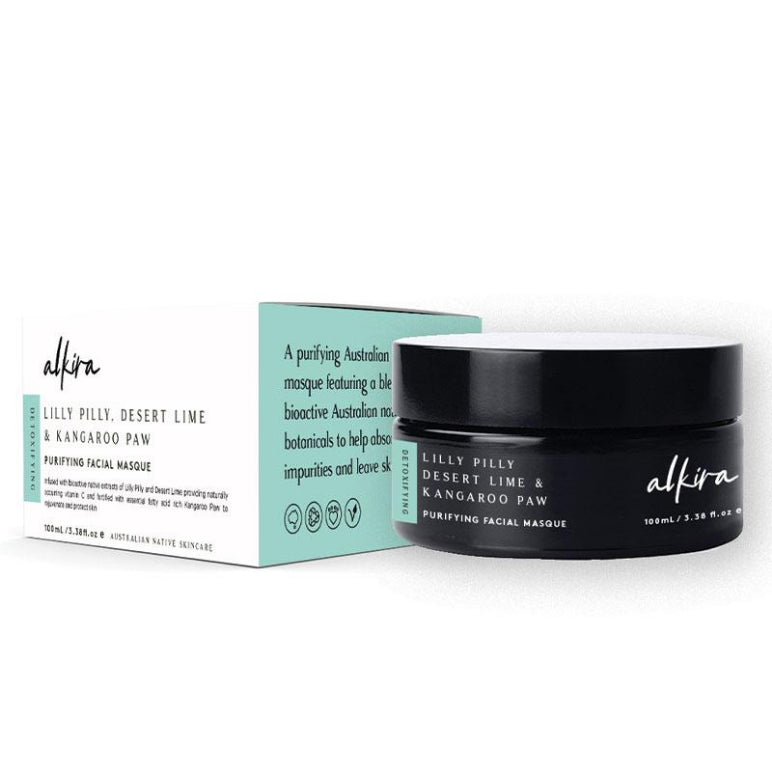 Alkira Detoxifying Purifying Facial Masque 100ml front image on Livehealthy HK imported from Australia