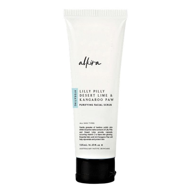 Alkira Hydrating Purifying Facial Scrub 125ml front image on Livehealthy HK imported from Australia