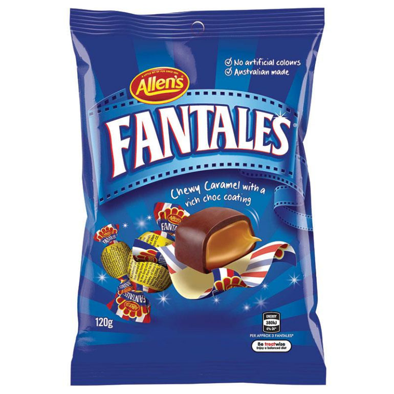 Allens Fantales 120g front image on Livehealthy HK imported from Australia