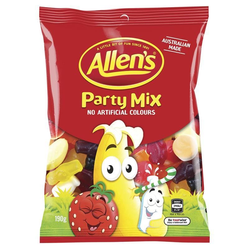 Allens Party Mix 190g front image on Livehealthy HK imported from Australia