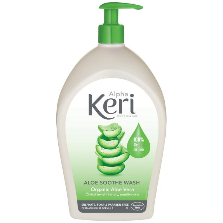 Alpha Keri Aloe Soothe Gentle Wash 1 Litre front image on Livehealthy HK imported from Australia