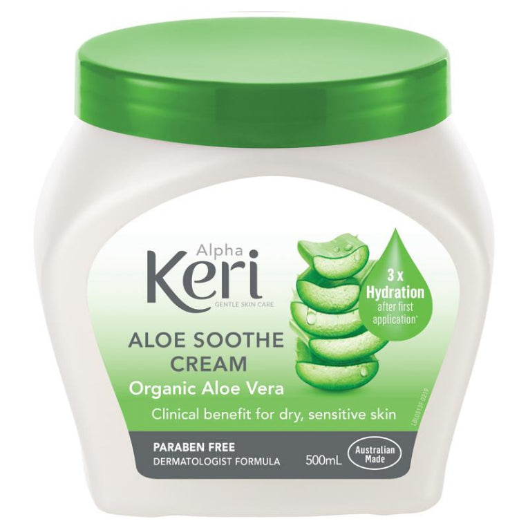 Alpha Keri Aloe Soothe Intensive Cream 500ml front image on Livehealthy HK imported from Australia