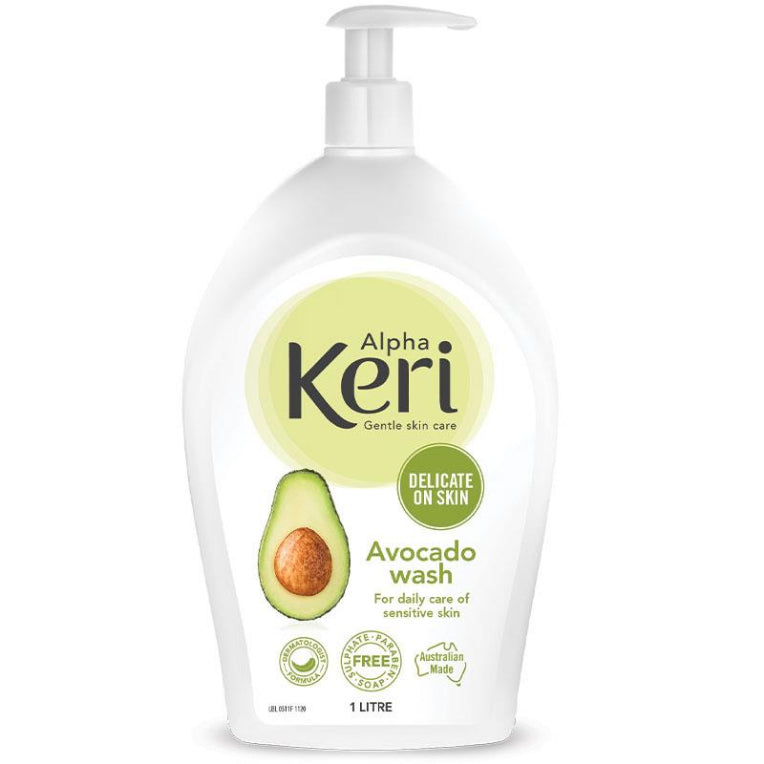 Alpha Keri Avocado Gentle Wash 1L front image on Livehealthy HK imported from Australia