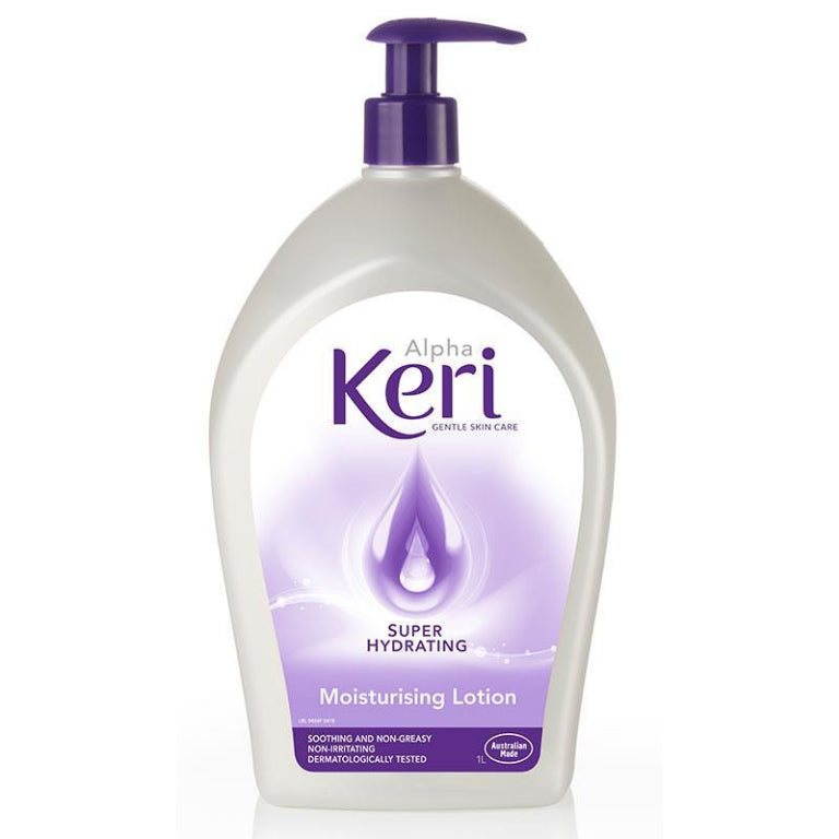 Alpha Keri Super Hydrating Moisturising Lotion 1 Litre front image on Livehealthy HK imported from Australia