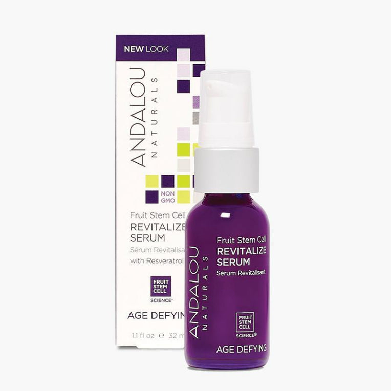 Andalou Age Defying Fruit Stem Cell Revitalize Serum 32ml front image on Livehealthy HK imported from Australia