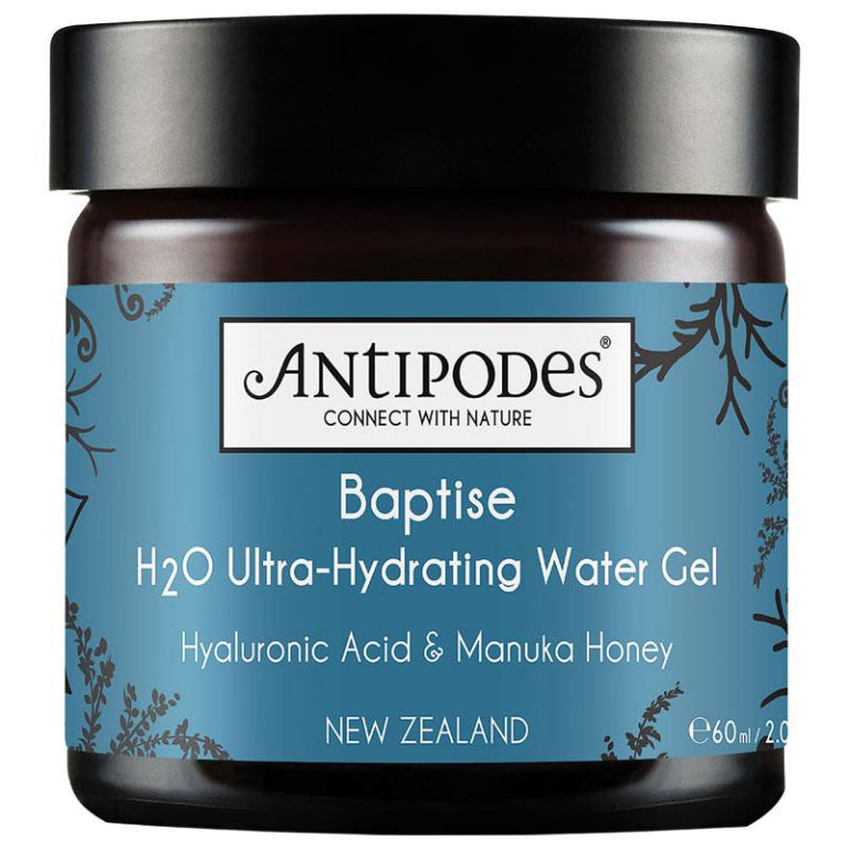 Antipodes Baptise H20 Ultra Hydrating Water Gel Moisturiser 60ml front image on Livehealthy HK imported from Australia