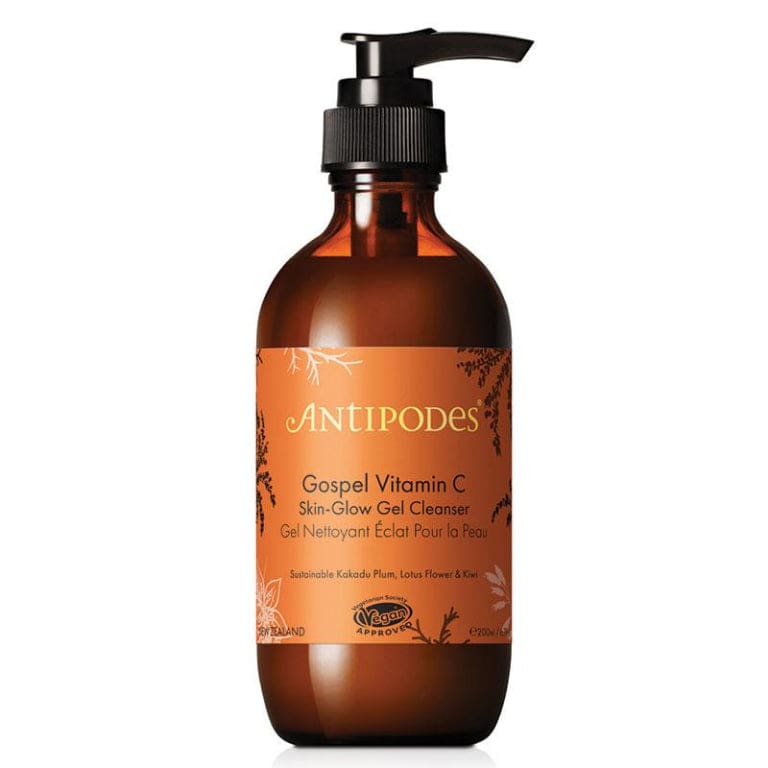 Antipodes Gospel Vitamin C Skin Glow Gel Cleanser 200ml front image on Livehealthy HK imported from Australia