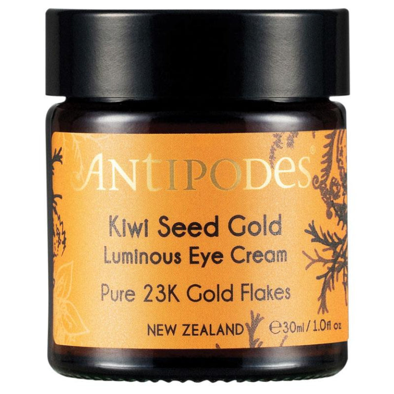 Antipodes Kiwi Seed 23k Gold Eye Cream 30ml front image on Livehealthy HK imported from Australia