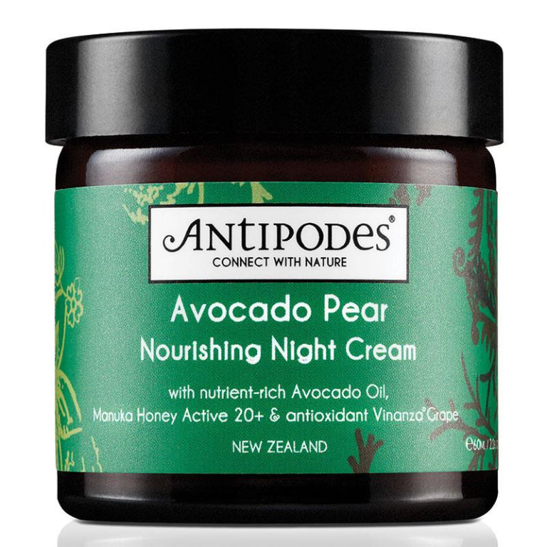 Antipodes Natural Avocado Pear Night Cream 60ml front image on Livehealthy HK imported from Australia