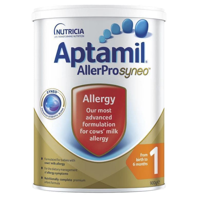 Aptamil AllerPro Syneo 1 Allergy Premium Baby Infant Formula From Birth to 6 Months 900g front image on Livehealthy HK imported from Australia