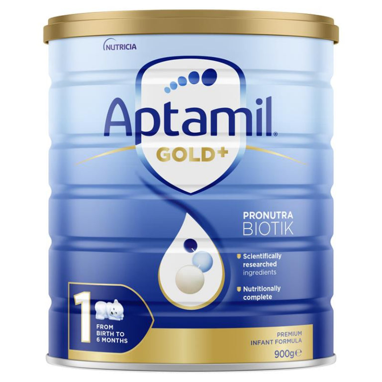 Aptamil Gold+ 1 Baby Infant Formula From Birth to 6 Months 900g front image on Livehealthy HK imported from Australia