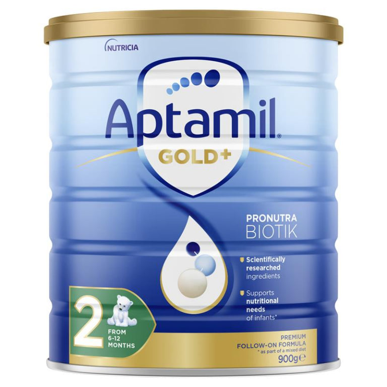 Aptamil Gold+ 2 Baby Follow-On Formula From 6-12 Months 900g front image on Livehealthy HK imported from Australia