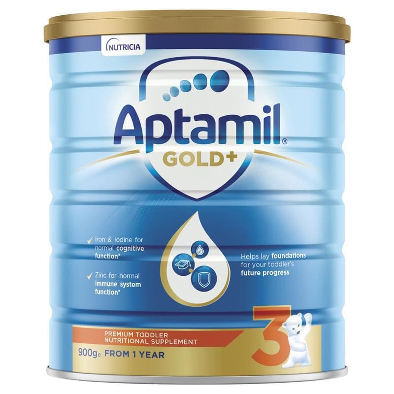 Aptamil Gold+ 3 Toddler Nutritional Supplement From 1 Year 900g front image on Livehealthy HK imported from Australia