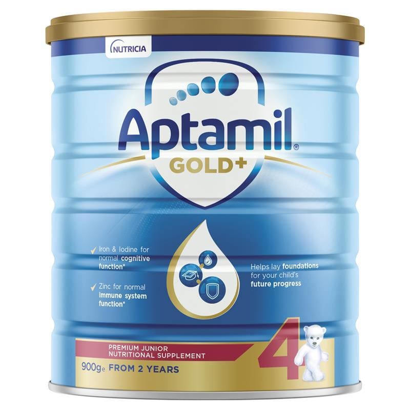 Aptamil Gold+ 4 Junior Nutritional Supplement Milk Drink From 2 Years 900g front image on Livehealthy HK imported from Australia