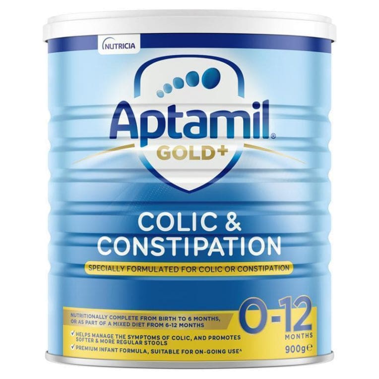 Aptamil Gold+ Colic & Constipation Baby Infant Formula From Birth to 12 Months 900g front image on Livehealthy HK imported from Australia