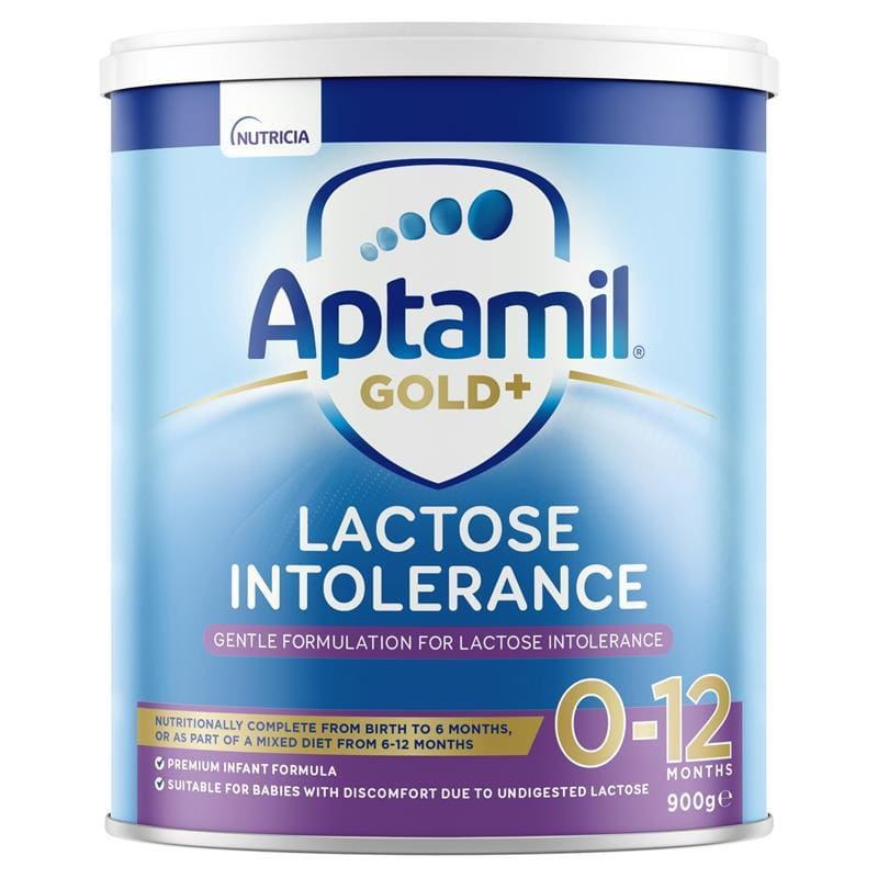 Aptamil Gold+ Lactose Intolerance Baby Infant Formula From Birth to 12 Months 900g front image on Livehealthy HK imported from Australia