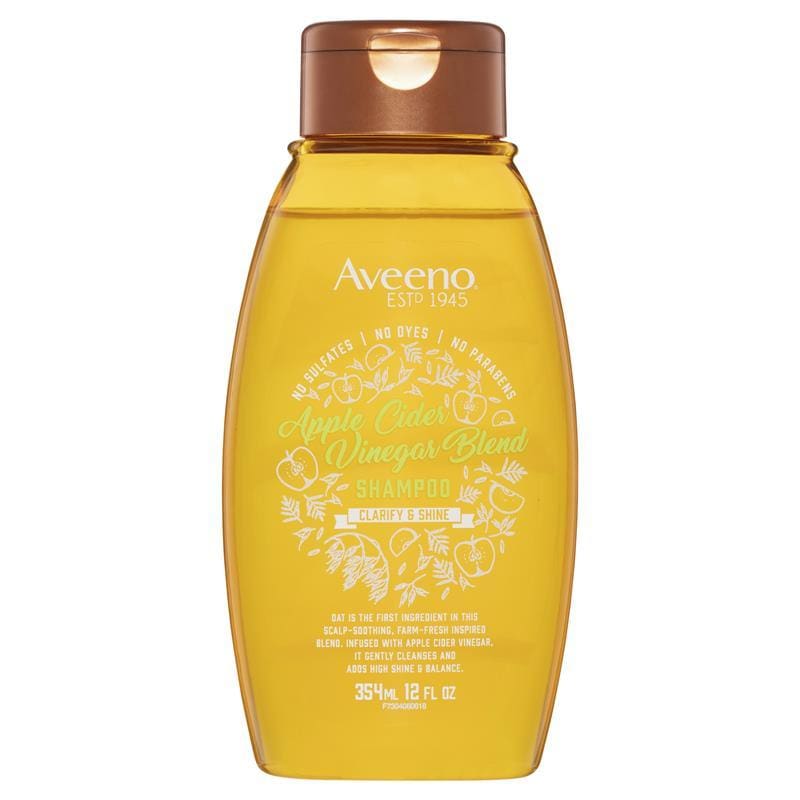 Aveeno Apple Cider Vinegar Shampoo 354ml front image on Livehealthy HK imported from Australia