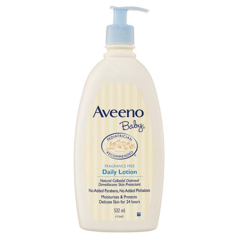 Aveeno Baby Daily Moisturising Fragrance Free Lotion 532mL front image on Livehealthy HK imported from Australia