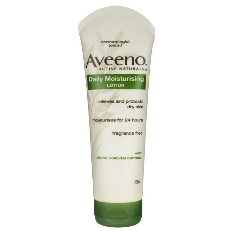 Aveeno Daily Moisturising Fragrance Free Body Lotion 225mL front image on Livehealthy HK imported from Australia